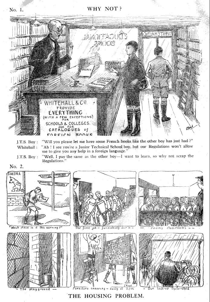 JTS Portsmouth 1932 cartoons - Politics & Housing Problems for the JTS curriculum
