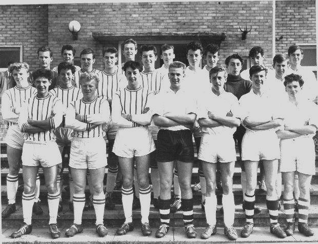 1961-62 First XI soccer team with Hanley High